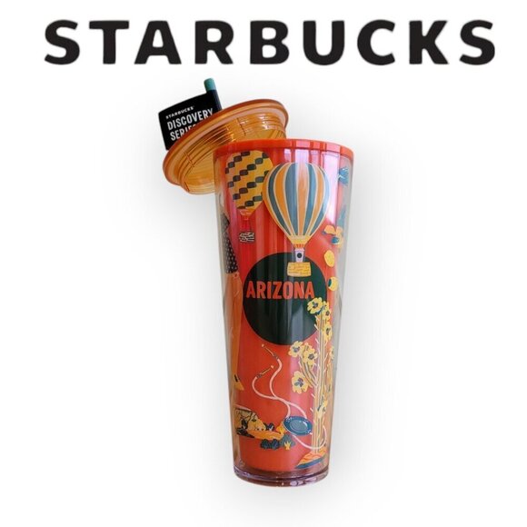 Starbucks Arizona Orange Discovery Cold Cup Venti 24oz NWT - Picture 1 of 5